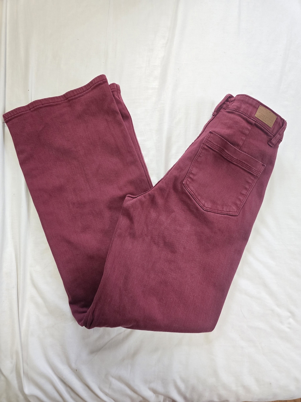 Judy Blue Size 3/26 Burgundy Garment Dyed Skinny Jeans Stretch Denim Women's